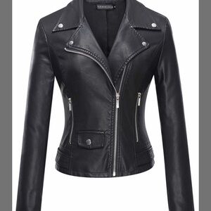 Women's Black Leather Jacket